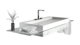 Смеситель для раковины GROHE Allure на 3 отверстия, с донным клапаном, M-Size, темный графит глянец (20188A01)