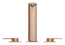 Смеситель для раковины GROHE Allure на 3 отверстия, с донным клапаном, M-Size, теплый закат матовый (20188DL1)