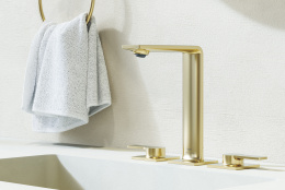 Смеситель для раковины GROHE Allure на 3 отверстия, с донным клапаном, M-Size, холодный рассвет матовый (20188GN1)