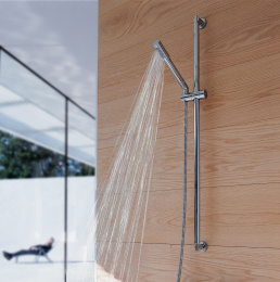 Душевой гарнитур GROHE Sena Stick, 1 режим струи, душевая штанга 600 мм, 9,5 л/мин, хром (28581000)