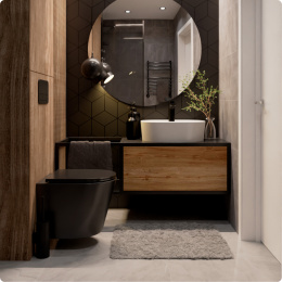 Комплект инсталляции GROHE Rapid SL NW0145/S с унитазом AQUAme AQM2001MB и сиденьем с микролифтом (NW0270)