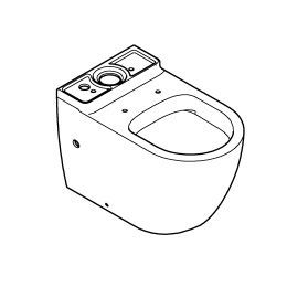 Унитаз напольный GROHE Bau Ceramic, альпин-белый (39910000)