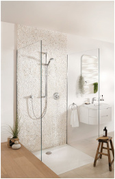 Душевой гарнитур GROHE Tempesta 100, 3 режима струи, душевая штанга 600 мм, 9,5 л/мин, хром (27644001)