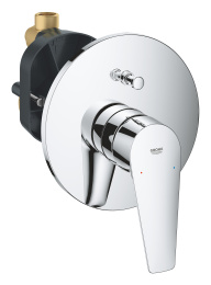 Смеситель для ванны GROHE BauEdge в комплекте с монтажной частью, хром (29079001)