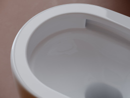 Подвесной унитаз Ceramicanova Пик (Up) безободковый, смв Торнадо, белый (CN4007)