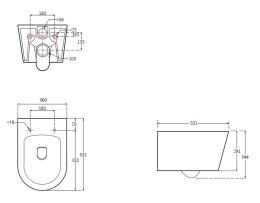 Комплект инсталляции GROHE Rapid SL 38775001 с унитазом Aquatek ОБЕРОН AQ1365T-00 и сиденьем с микролифтом (NW0267)