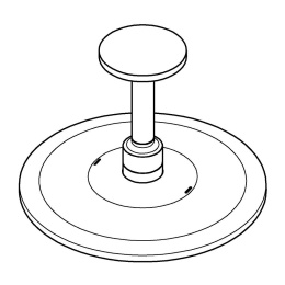 Верхний душ GROHE Rainshower SmartActive 310, 2 режима, 142 мм, фантомный черный (22124KF0)