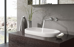 Внешняя часть смесителя для раковины GROHE Eurodisc Joy на 2 отверстия, L-Size, хром (19969000)