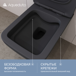 Комплект инсталляции GROHE Rapid SL 1000044 с унитазом Aqueduto ESTETA EST0140 и сиденьем с микролифтом (NW0672)