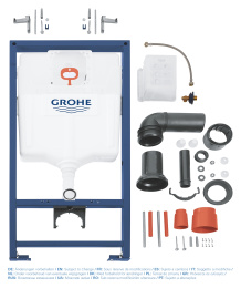 Система инсталляции для унитаза, GROHE Rapid SL (38536001)