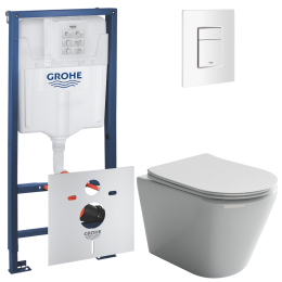 Комплект инсталляции GROHE Rapid SL 3 в 1 с унитазом Ореол CN1804 и звукоизоляционным комплектом (NW0836)