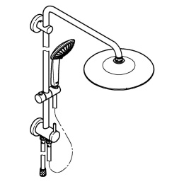 Душевая система GROHE Euphoria System 260 с переключателем потоков, хром (27421002)