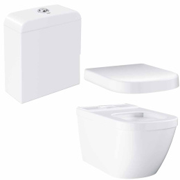 Унитаз напольный GROHE Euro Ceramic с бачком и сидением без микролифта, альпин-белый (NW0013-1)