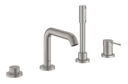 Смеситель для ванны GROHE Essence на 4 отверстия, суперсталь (25251DC1)