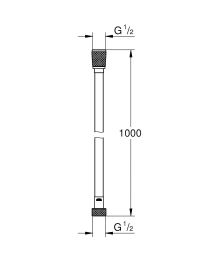 Набор для гигиенического душа, GROHE Tempesta-F Trigger Spray 30, 1000 мм, хром (26358000)
