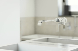 Внешняя часть смесителя для раковины GROHE Allure на 2 отверстия, вынос 220 мм, хром (19386000)