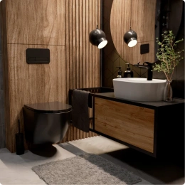 Комплект инсталляции GROHE Solido 38811KF0 с унитазом AQUAme AQM2002MB и сиденьем с микролифтом (NW0296)