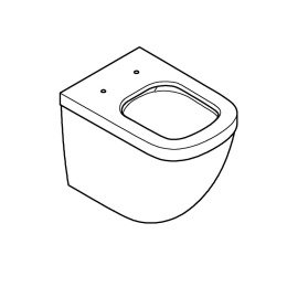 Унитаз напольный приставной GROHE Euro Ceramic, альпин-белый (3933900H)