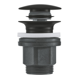Донный клапан для раковины GROHE Push-Open, матовый черный (1024642430)