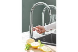 Кран для кухонной мойки GROHE Blue Pure Mono с функцией фильтрации, с фильтром в комплекте, хром (30388000)