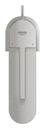Смеситель для раковины GROHE Plus с донным клапаном, S-Size, суперсталь (32612DC3)
