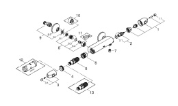 Термостат для душа GROHE Grohtherm 1000, хром (34143003)