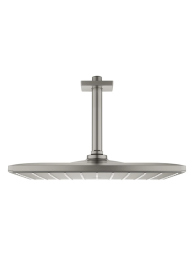 Верхний душ GROHE Rainshower Mono 310 Cube, 7,5 л/мин, 1 режим, 142 мм, сатиновая сталь (26566MS0)