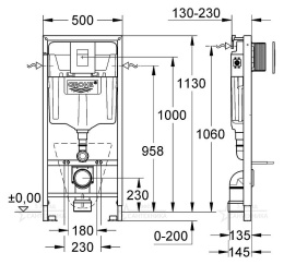 Готовый набор для туалета GROHE Euro Ceramic (NW0016-1)
