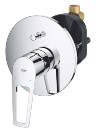 Смеситель для ванны GROHE BauLoop в комплекте с монтажной частью, хром (29081001)