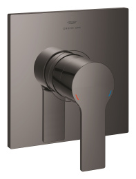 Внешняя часть смесителя для душа GROHE Allure скрытого монтажа, квадратная, темный графит глянец (19317A01)
