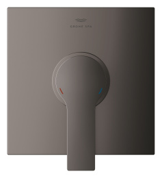 Внешняя часть смесителя для душа GROHE Allure скрытого монтажа, квадратная, темный графит глянец (19317A01)