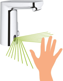 Смеситель для раковины GROHE Eurosmart Cosmopolitan E инфракрасный, M-size, хром (36327002)