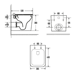 Комплект инсталляции GROHE Rapid SL 38775001 с унитазом AQUAme AQM2003 и сиденьем с микролифтом (NW0311)