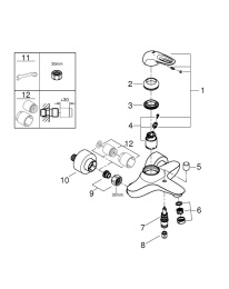 Смеситель для ванны GROHE Eurostyle, хром (33591003)
