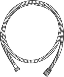 Душевой шланг GROHE Rotaflex Metal Long-Life 1750 мм, с защитой от перекручивания, хром (28025000)