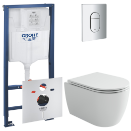 Комплект инсталляции GROHE Rapid SL 3 в 1 с унитазом Ной CN4011T и звукоизоляционным комплектом (NW0848)
