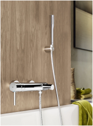 Ручной душ GROHE Euphoria Cosmopolitan Stick, 9,5 л/мин, 1 режим, хром (27400000)