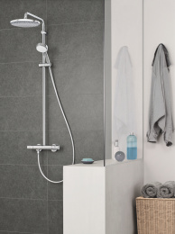 Душевая система GROHE Tempesta Cosmopolitan System 250 с термостатом для душа, хром (26670000)