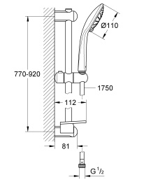 Готовый комплект для ванной комнаты GROHE Eurostyle, белая луна (NB0019-1)