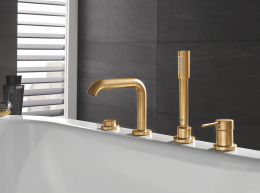 Смеситель для ванны GROHE Essence на 4 отверстия, холодный рассвет глянец (25251GL1)