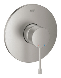 Внешняя часть смесителя для душа GROHE Essence скрытого монтажа, круглая, суперсталь (24168DC1)