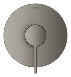 Внешняя часть смесителя для душа GROHE Essence скрытого монтажа, круглая, темный графит матовый (24168AL1)