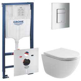 Комплект инсталляции GROHE Rapid SL 4 в 1 с унитазом Мия CN1805T и звукоизоляционным комплектом (NW0786)