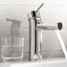 Смеситель для раковины GROHE Essence с донным клапаном, S-size, хром (23379001)