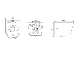 Комплект инсталляции GROHE Rapid SL 3 в 1 с унитазом Aquatek ВЕГА AQ1804T-00 и звукоизоляционным комплектом (NW0752)