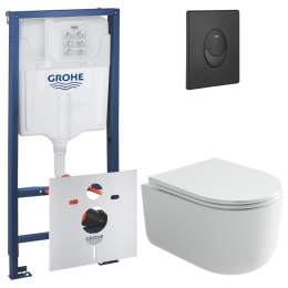 Комплект инсталляции GROHE Rapid SL 3 в 1 с унитазом Ульма CN4006T и звукоизоляционным комплектом (NW0801)