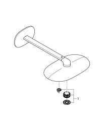 Верхний душ GROHE Rainshower DUO 360х220, 40 л/мин, 2 режима, 450 мм, хром (26254000)