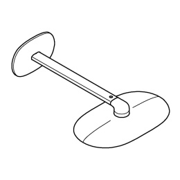 Верхний душ GROHE Rainshower DUO 360х220, 40 л/мин, 2 режима, 450 мм, хром (26254000)