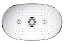 Верхний душ GROHE Rainshower DUO 360х220, 40 л/мин, 2 режима, 450 мм, хром (26254000)