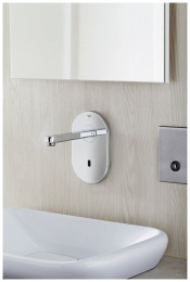 Внешняя часть крана для раковины GROHE Euroeco Cosmopolitan E инфракрасный, без функции смешивания, питание от сети 230V, хром (36273000)